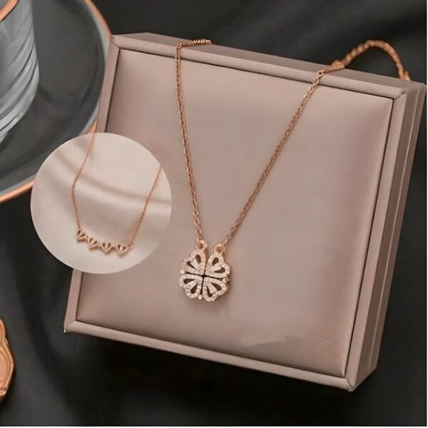 Hyacinth Heart zircon pendant chain - Image 2