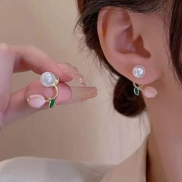 Lotus Pearl Earrings