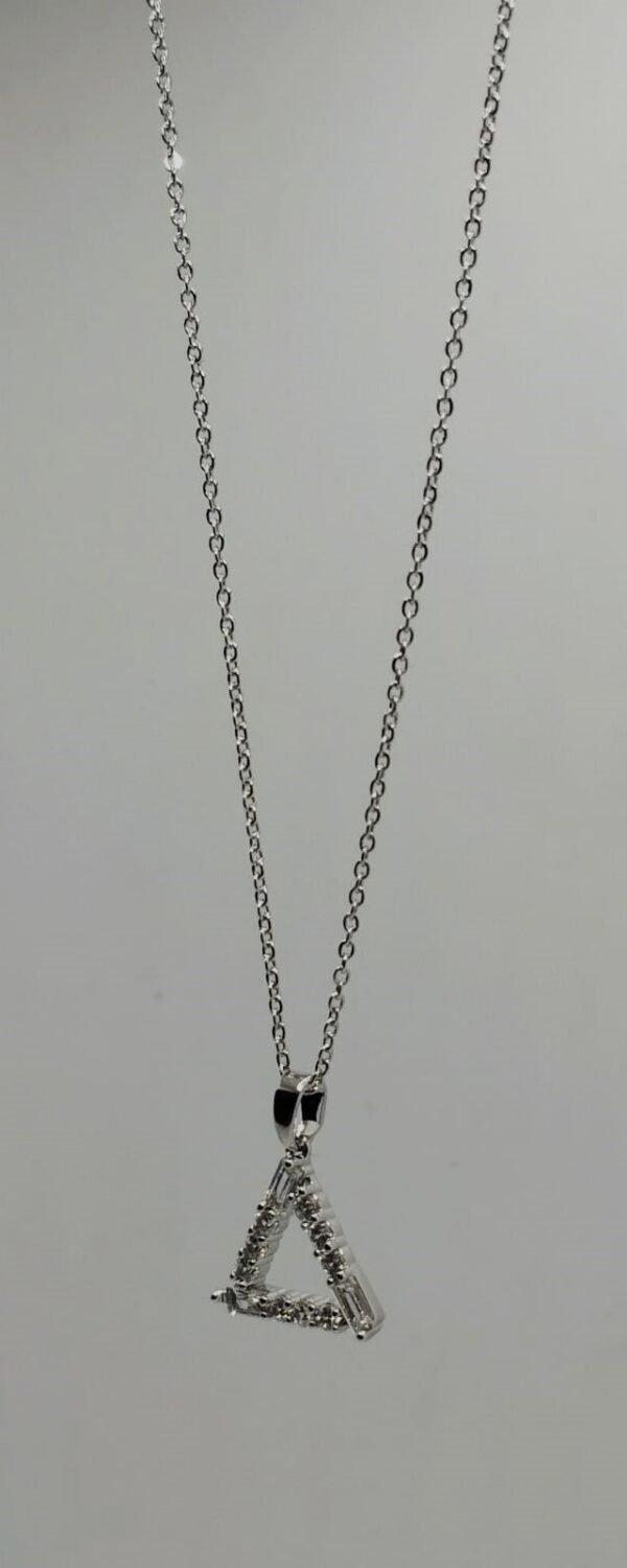 Minimalist Triangle  Necklace - Image 2