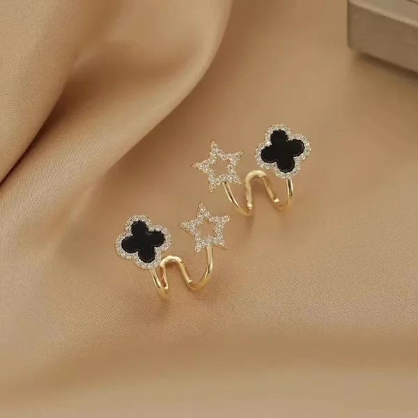Clover star earrings - Image 2