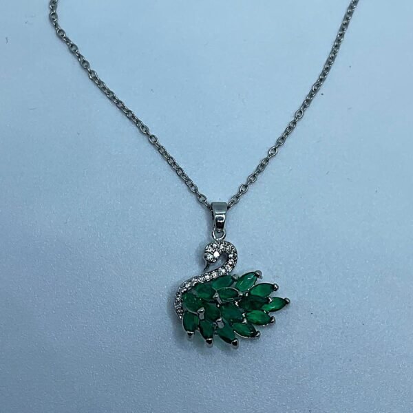 Swarovski Swan Pendant Necklace - Image 2