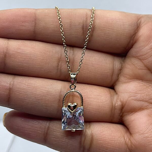Lock Heart pendant necklace