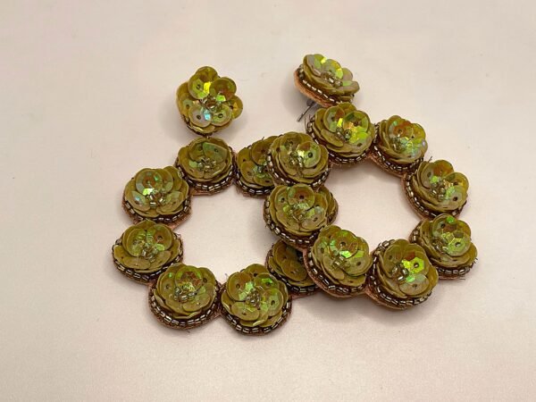Beaded Mehndi earrings