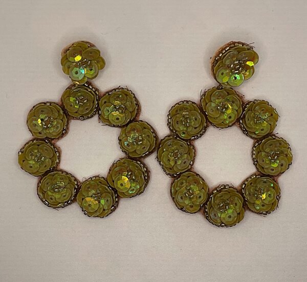 Beaded Mehndi earrings - Image 2