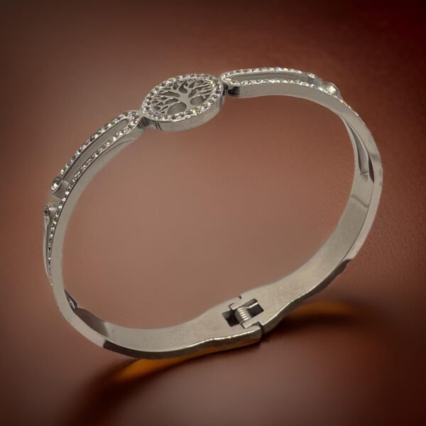 CZ studded Tree of life bracelet