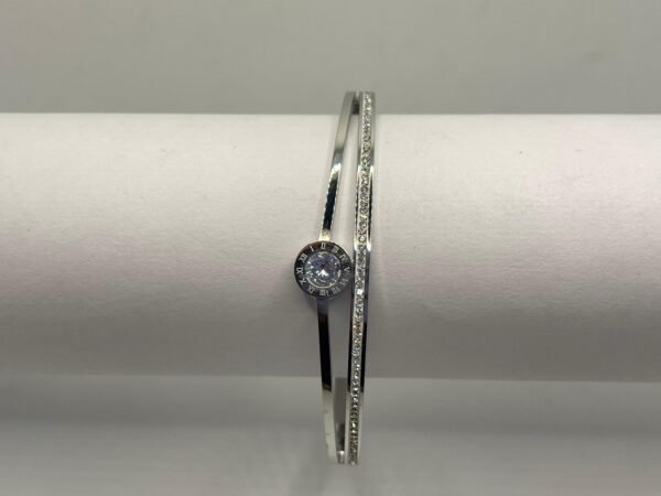CZ studded Roman bracelet