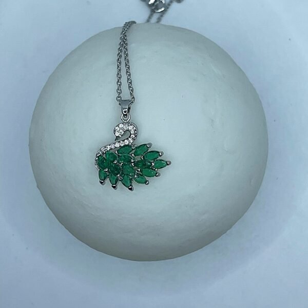 Swarovski Swan Pendant Necklace - Image 3