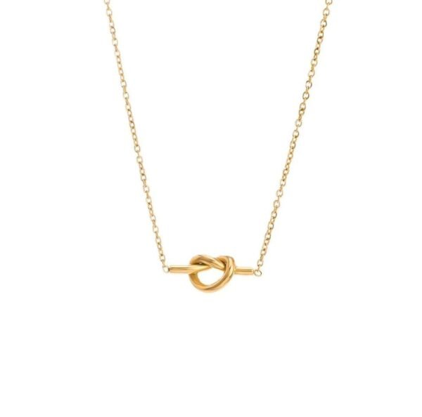 Knot Heart minimal neckchain | Anti tarnish