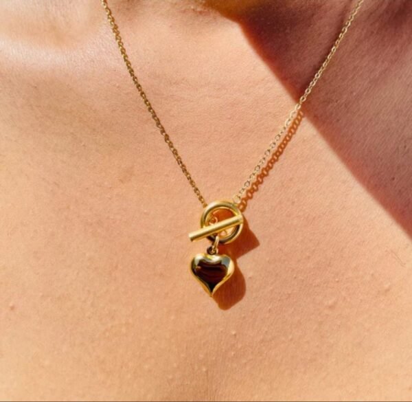 Front open heart pendant chain | Anti tarnish