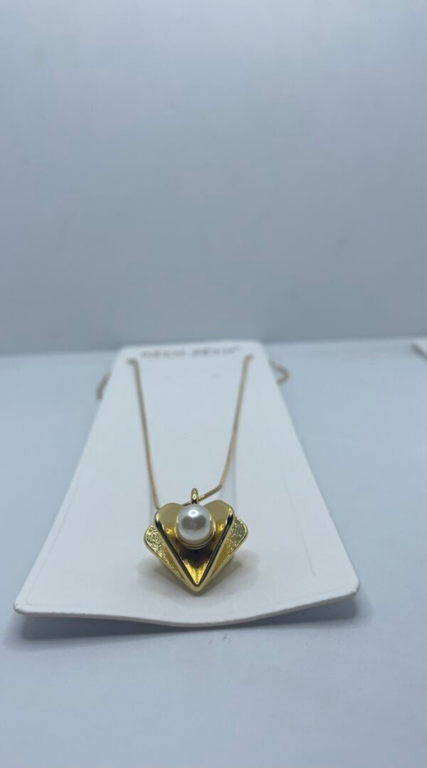 Diamond Pearl pendant chain | Anti tarnish - Image 2