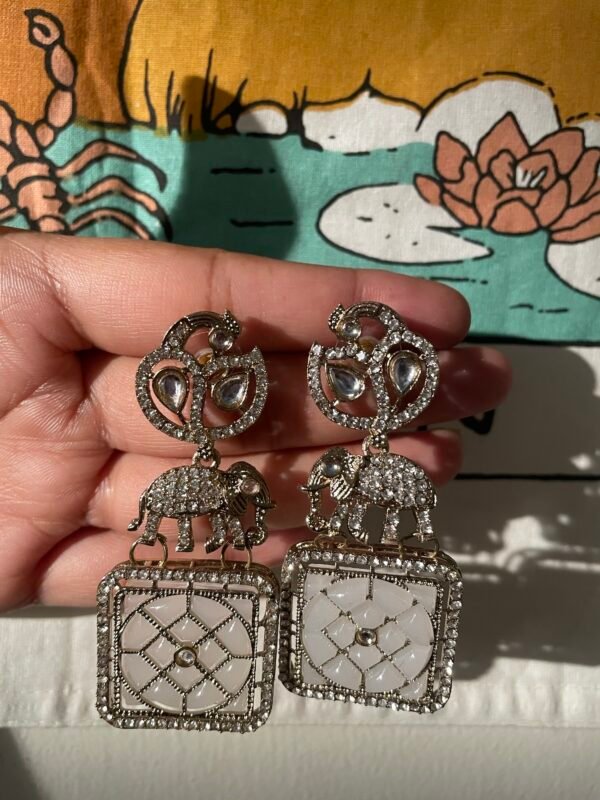 Elegant elephant earrings