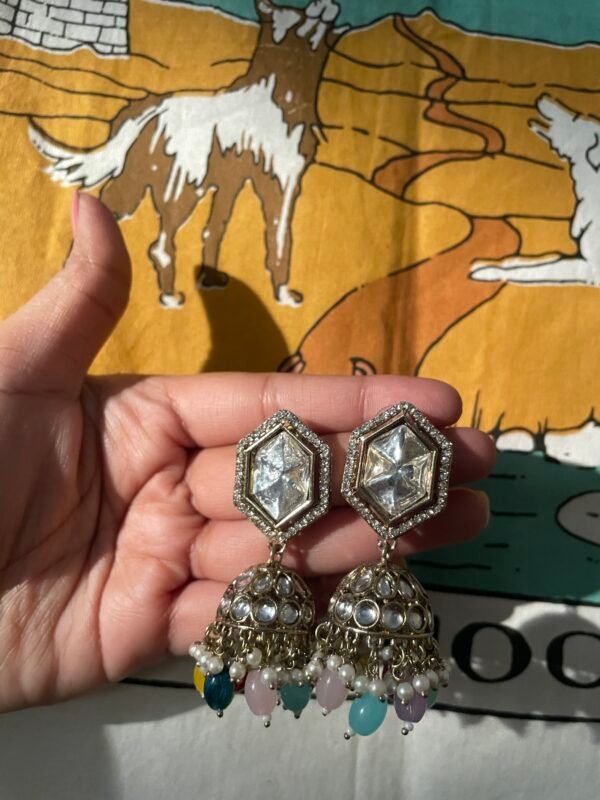 Pakistani Jhumka earrings - Image 2