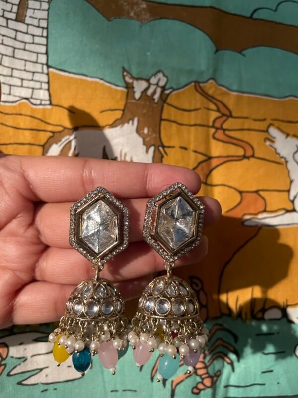 Pakistani Jhumka earrings - Image 3