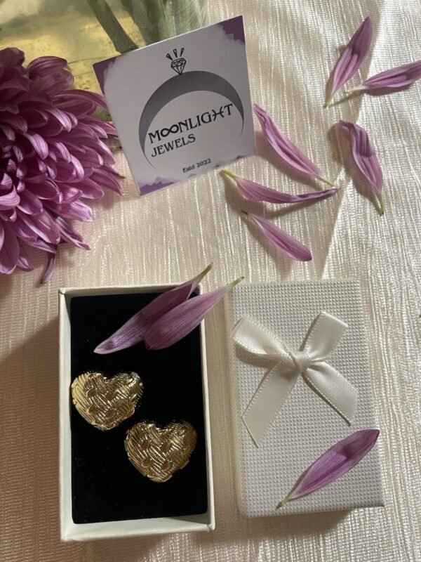 Heart Pop Chunky Stud Earrings - Image 4
