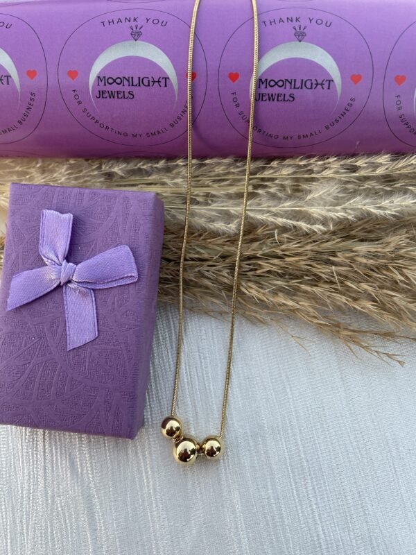 Luxe ball Necklace - Image 3