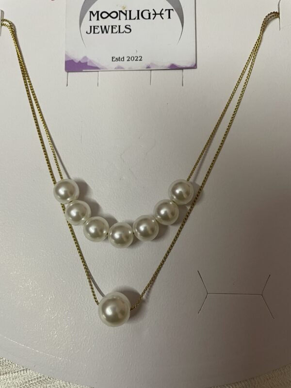 Classic Pearl double layered neckchain - Image 4